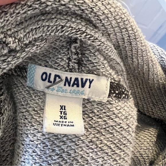 Old Navy Funnel Neck Pullover Sweatshirt Thunder Grey - Picture 9 of 10